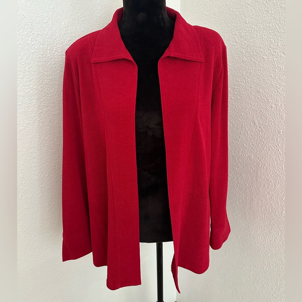 TravelSmith Red Cardigan - Large